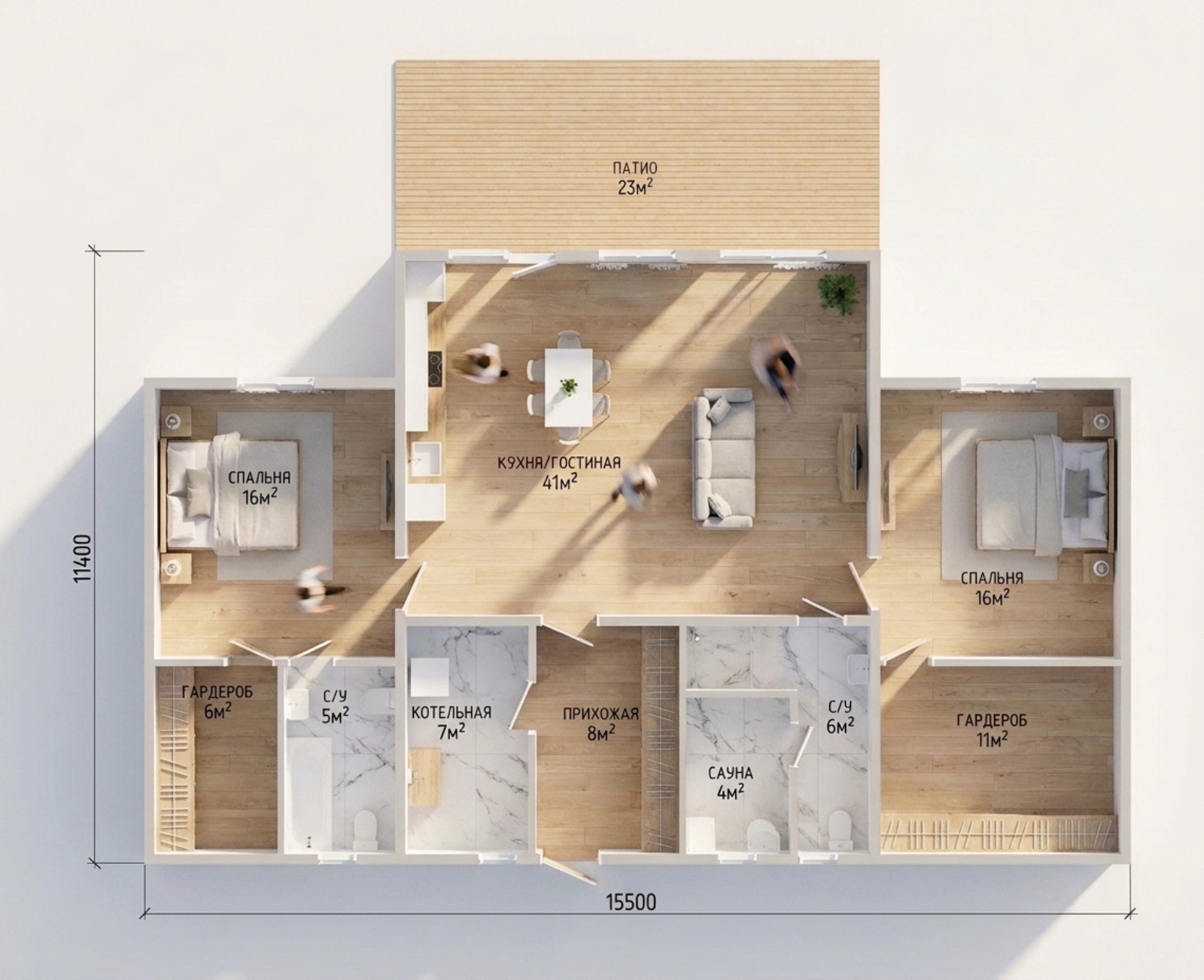 Планировка дома КД-150-2, 150 м²