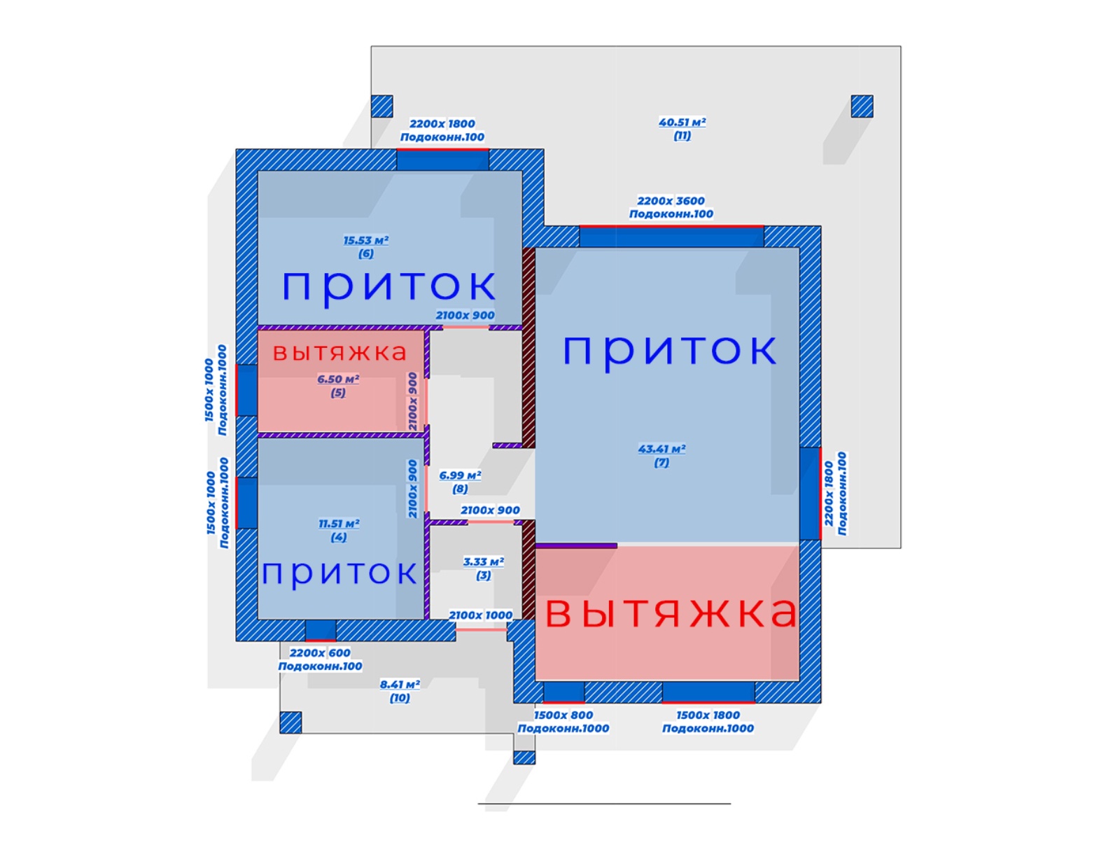 Вентиляция в каркасном доме