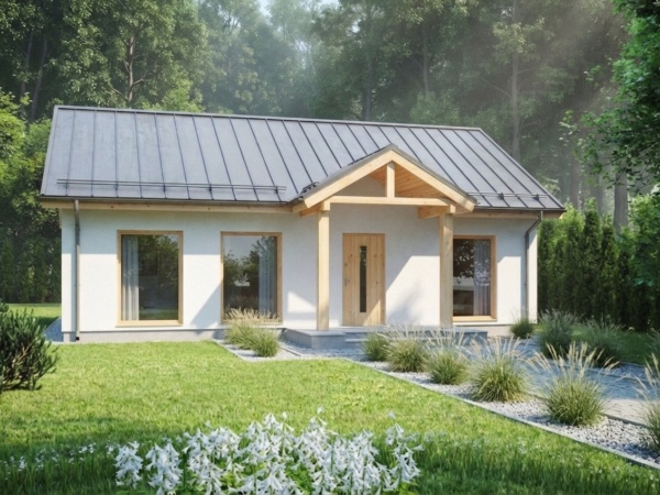 Проект каркасного дома КД-108-8 площадью 108 м² в стиле скандинавский