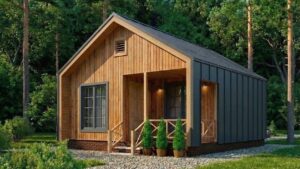 barnhouse 32 проект каркасного дома 6х6 с 1 спальней