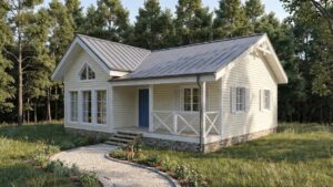 lagom 35 американский стиль проект каркасного дома 11х9 с 2 спальнями