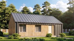 lagom 38 барнхаус проект каркасного дома 12х8 с 3 спальнями