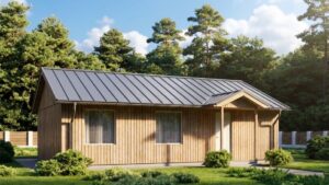 lagom 38 скандинавский стиль проект каркасного дома 12х8 с 3 спальнями