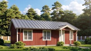 lagom 38 норвежский стиль проект каркасного дома 12х8 с 3 спальнями