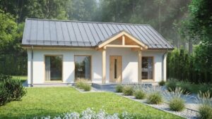 lagom 41 скандинавский стиль проект каркасного дома 12х9 с 3 спальнями