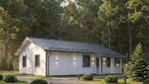 lagom 43 скандинавский стиль проект каркасного дома 13х10 с 4 спальнями