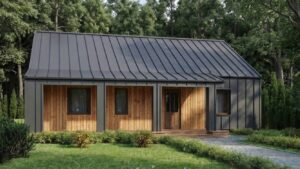 lagom 44 барнхаус проект каркасного дома 12х9 с 3 спальнями