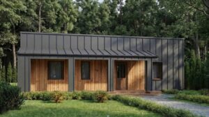 lagom 44 барнхаус проект каркасного дома 12х9 с 3 спальнями