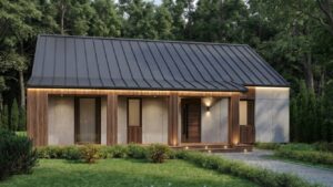 lagom 44 классический стиль проект каркасного дома 12х9 с 3 спальнями