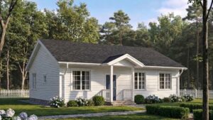 lagom 45 американский стиль проект каркасного дома 12х9 с 3 спальнями