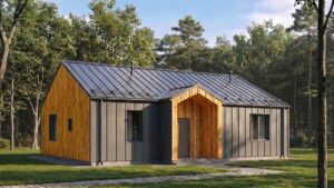 lagom 45 барнхаус проект каркасного дома 12х9 с 3 спальнями