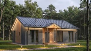 lagom 45 классический стиль проект каркасного дома 12х9 с 3 спальнями