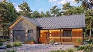 lagom 47 классический стиль проект каркасного дома 17х15 с 3 спальнями