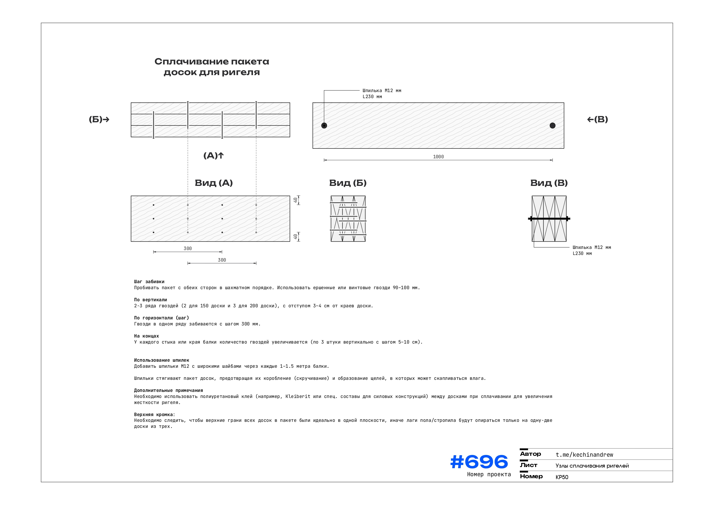 Узлы ригелей