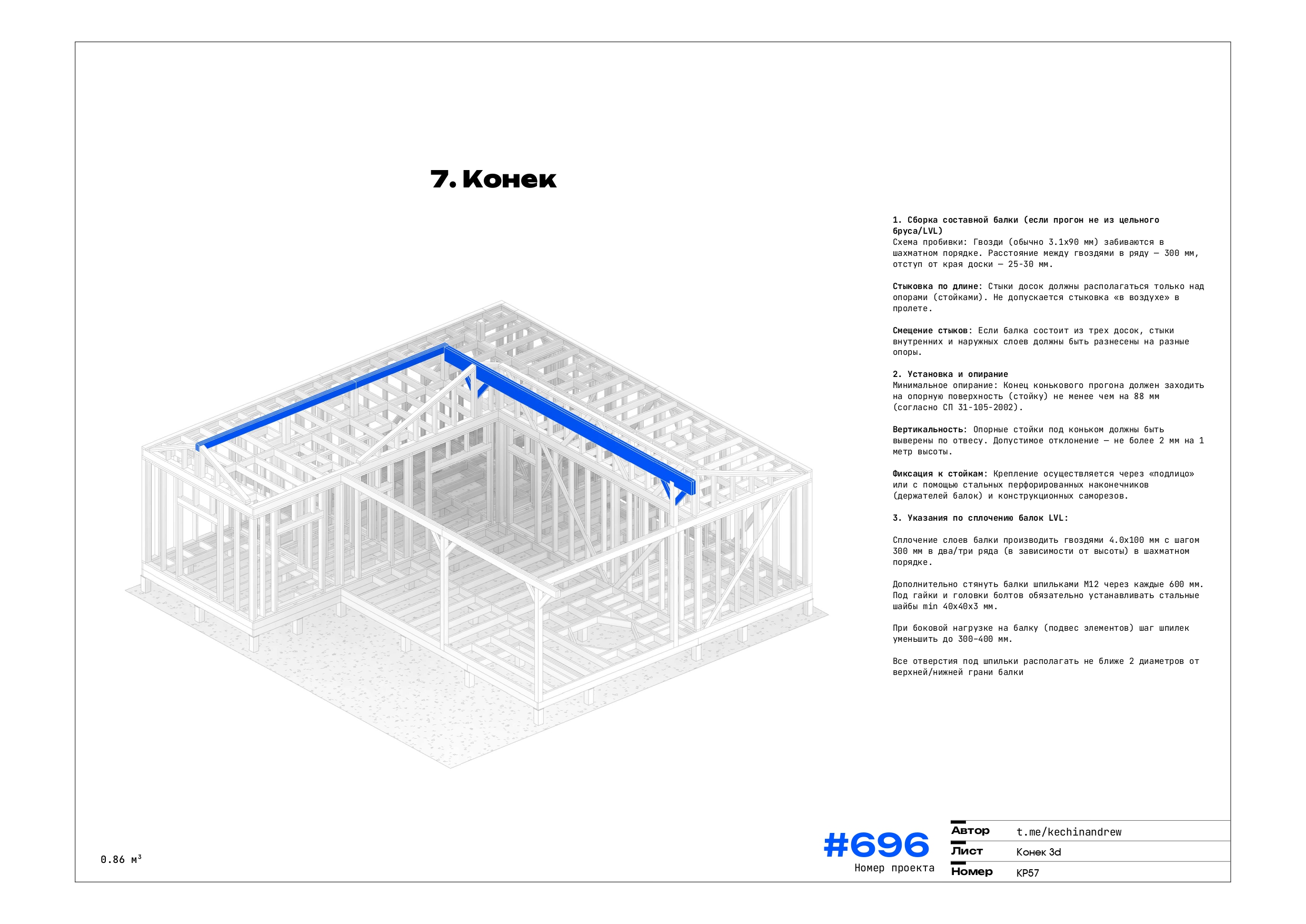 Коньковая балка